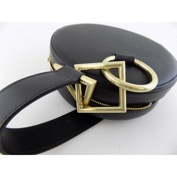 Tara Zadeh Azar Leather Clutch Black Handbag Retail $570 - Picture 6 of 8